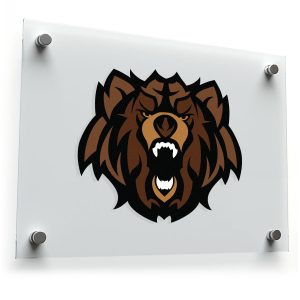 Fierce Bear Head Sticker