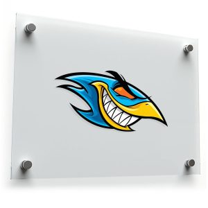 Fierce Blue Bird Sticker