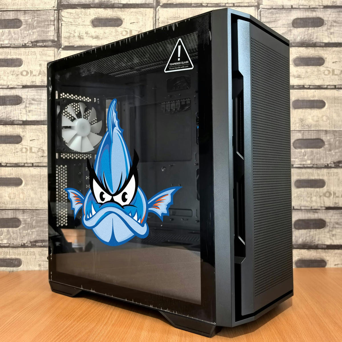 Fierce Blue Fish Sticker 6 Fierce Blue Fish Sticker - Image 4