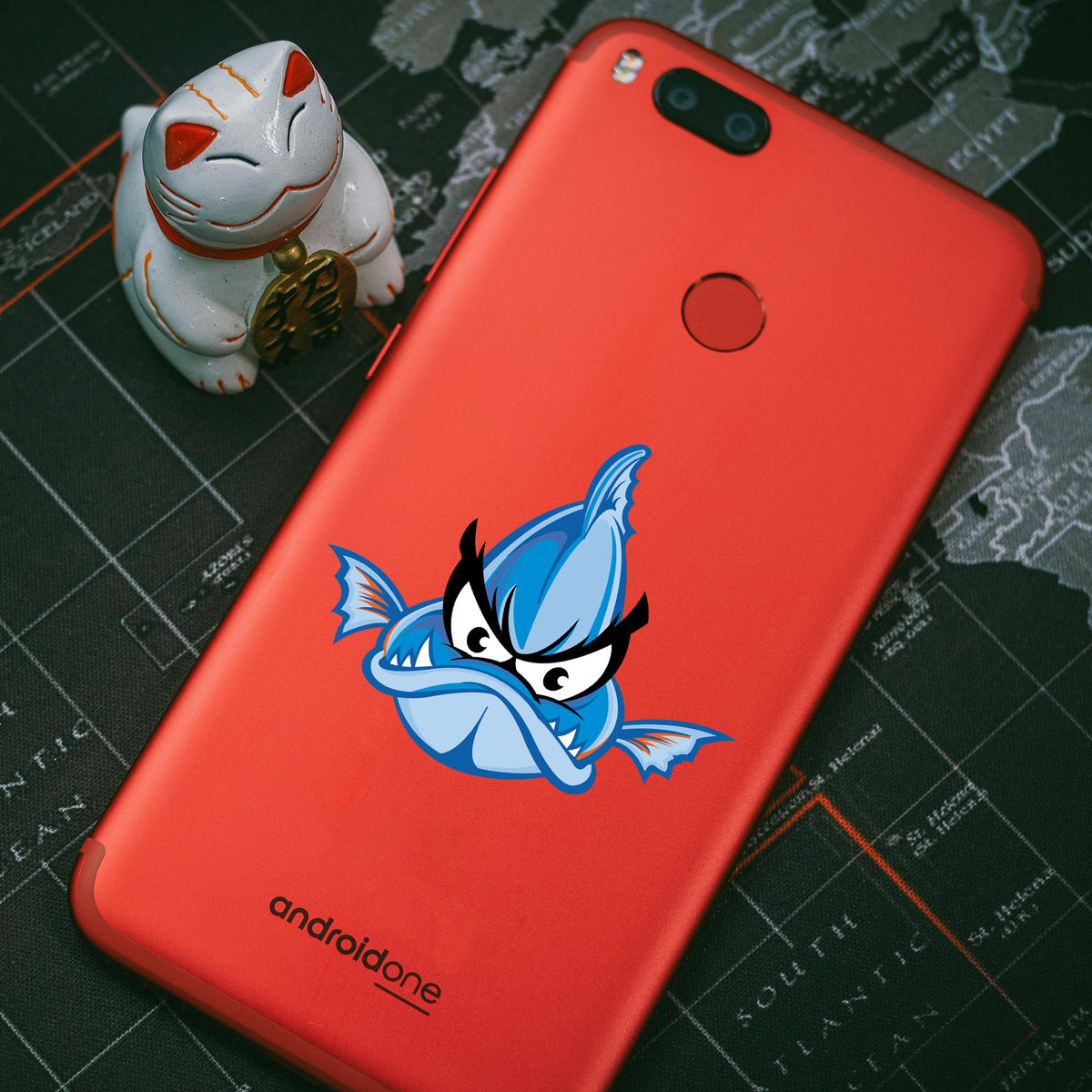 Fierce Blue Fish Sticker 9 Fierce Blue Fish Sticker - Image 7