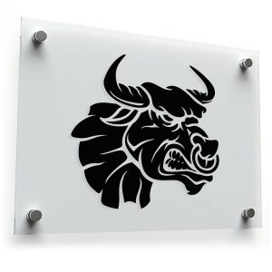 Fierce Bull Head Sticker