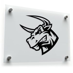 Fierce Bull Head Sticker