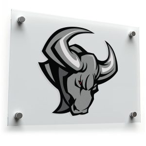 Fierce Bull Head Sticker