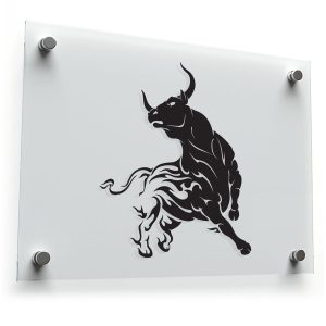 Fierce Bull Tribal Design Sticker
