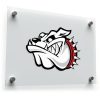 Fierce Bulldog Head Sticker 1
