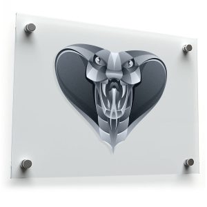Fierce Cobra Heart Sticker