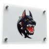 Fierce Doberman Head Sticker 1