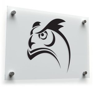 Fierce Eagle Head Design Vinyl Decal
