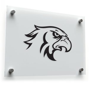 Fierce Eagle Head Silhouette Sticker