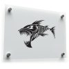 Fierce Fish Skeleton Sticker