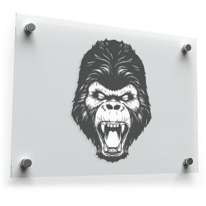Fierce Gorilla Head Sticker