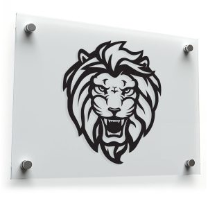 Fierce Lion Head Sticker