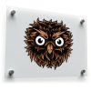 Fierce Owl Face Vinyl Sticker 1