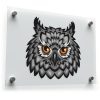 Fierce Owl Head Sticker