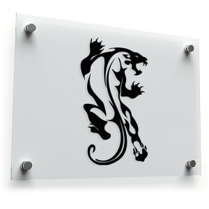Fierce Panther Silhouette Sticker