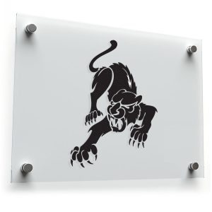 Fierce Panther Silhouette Sticker