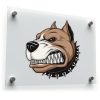 Fierce Pitbull Head Sticker