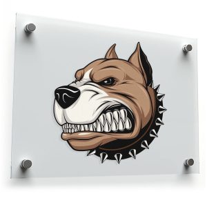 Fierce Pitbull Head Sticker