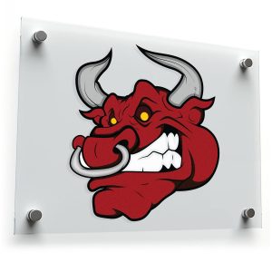 Fierce Red Bull Sticker