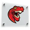 Fierce Red Dinosaur Sticker