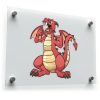 Fierce Red Dragon Sticker 1
