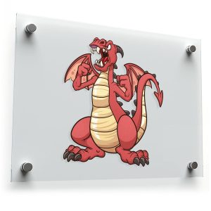 Fierce Red Dragon Sticker