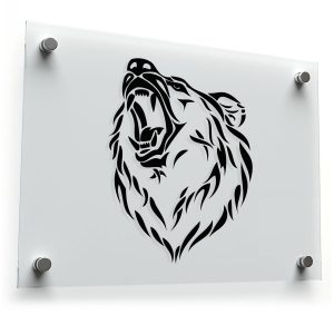Fierce Roaring Bear Sticker
