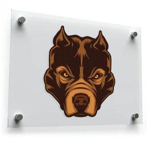 Fierce Rottweiler Face Sticker