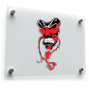 Fierce Samurai Mask Sticker