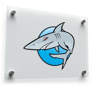 Fierce Shark Cartoon Decal