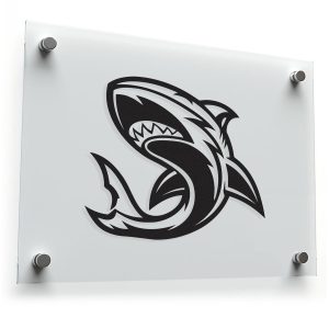 Fierce Shark Design Sticker