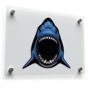 Fierce Shark Head Sticker