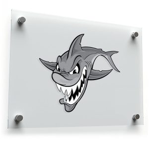 Fierce Shark Head Sticker