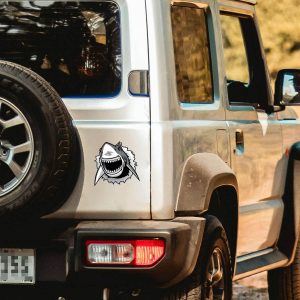 Alternative view of Fierce Shark Head Sticker