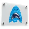 Fierce Shark Silhouette Sticker 1