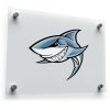 Fierce Shark Silhouette Sticker 1