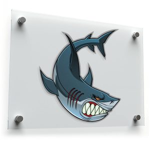 Fierce Shark Vinyl Sticker
