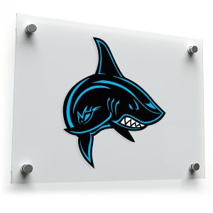 Fierce Shark Vinyl Sticker
