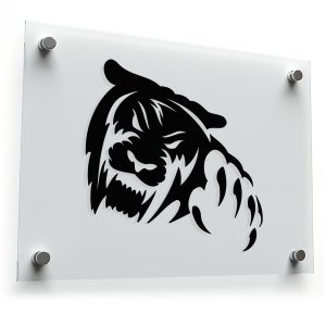 Fierce Tiger Silhouette Sticker