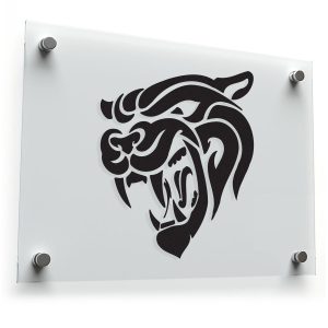 Fierce Tribal Tiger Head Sticker