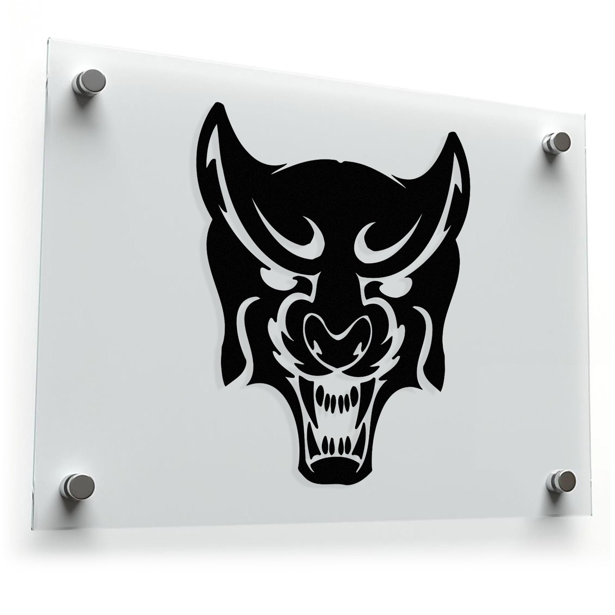 Fierce Wolf Head Decal 3 Fierce Wolf Head Decal