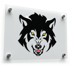 Fierce Wolf Head Sticker