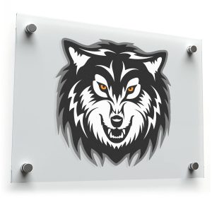Fierce Wolf Head Sticker