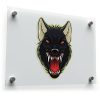 Fierce Wolf Head Sticker 1
