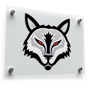 Fierce Wolf Head Sticker