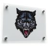Fierce Wolf Head Sticker 1