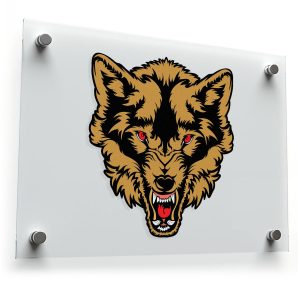 Fierce Wolf Head Sticker