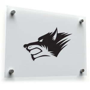 Fierce Wolf Head Vinyl Sticker