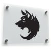 Fierce Wolf Silhouette Sticker 1