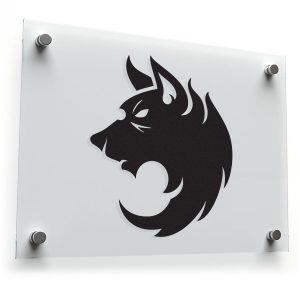 Fierce Wolf Silhouette Sticker